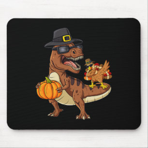 Thanksgiving T Rex Dabbing Turkey Fun Boys Girls K Mouse Mat