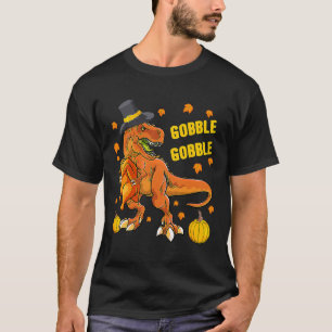 Thanksgiving T Rex Dinosaur Turkey Costume Kids Gi T-Shirt