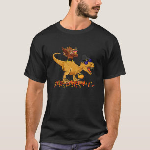 Thanksgiving T Rex Dinosaur Turkey Costume T-Shirt