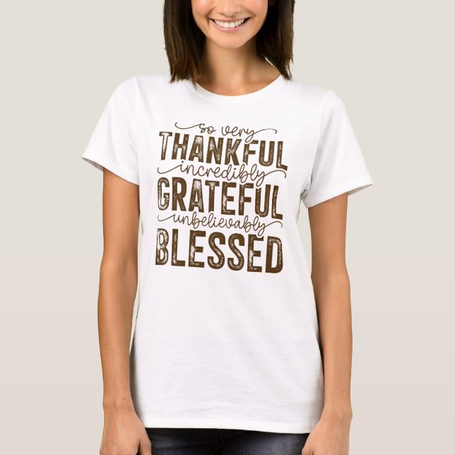 Thanksgiving T-shirt for Women (Front)