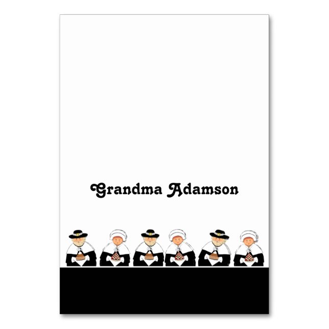 Thanksgiving Table Place Cards (Front)