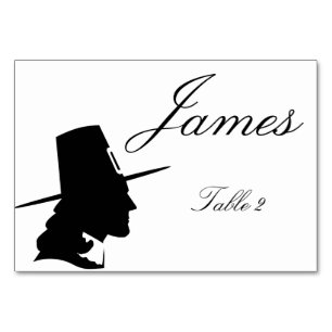 Thanksgiving Table Place Cards - Pilgrim