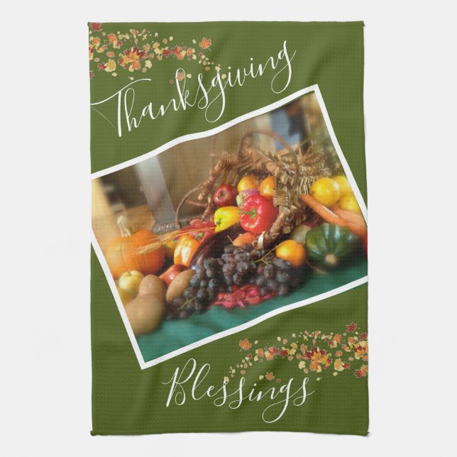 Thanksgiving  tea towel (Vertical)