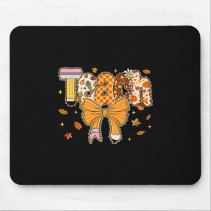 Thanksgiving Teacher Pencil Bow One Thankful Teach Mouse Mat