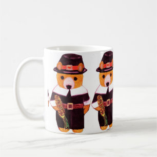 THANKSGIVING TEDDY BEAR     COFFEE MUG