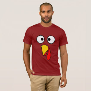 Thanksgiving Tees Funny Turkey Face Gift T-Shirt