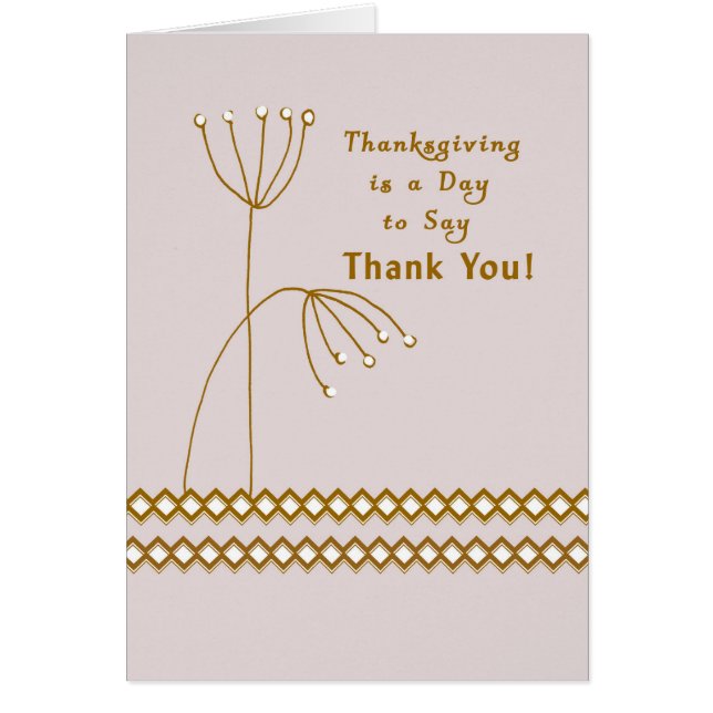 Thanksgiving Thank You Card for Mum and Dad (Front)
