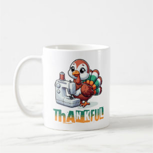 Thanksgiving Thankful Animal Turkey Lover Coffee Mug