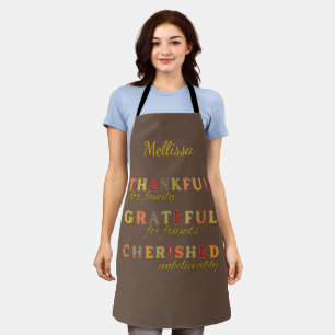 Thanksgiving Thankful for Family and Friends Apron