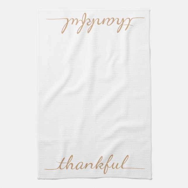 Thanksgiving Thankful kitchen towel (Vertical)