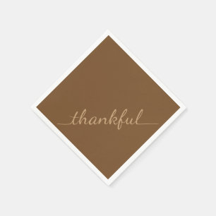 Thanksgiving Thankful paper napkins