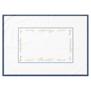 Thanksgiving Thankful Tablecloth