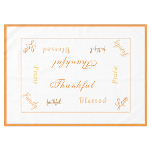 Thanksgiving Thankful Tablecloth