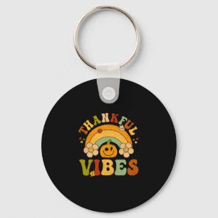 Thanksgiving Thankful Vibes Autumn Hello Fall Pump Key Ring