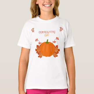 Thanksgiving theme design elements T-Shirt