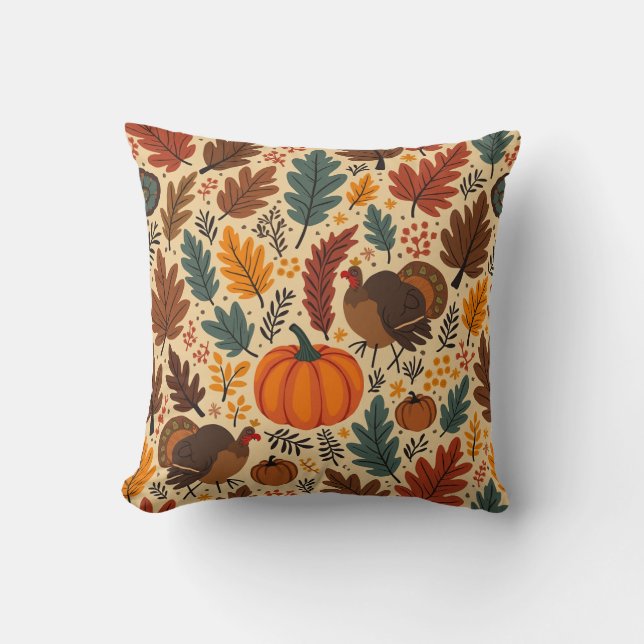 Thanksgiving-themed cushion (Front)