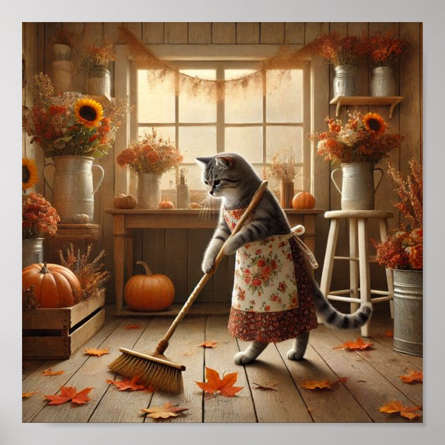 Thanksgiving themed for Cat Lovers Poster (Front)