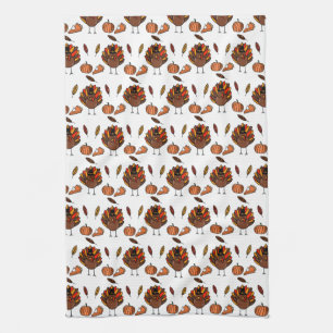 Thanksgiving Themed Kitchen Towel (white)