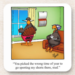 Thanksgiving Things- Funny Coaster Set Spectickles