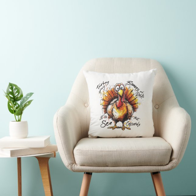 Thanksgiving Throw Pillow (Chair)