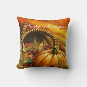 Thanksgiving Throw Pillow/Fall Harvest Cushion