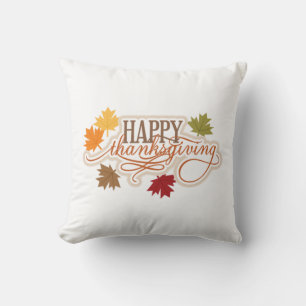 Thanksgiving Throw Pillow/Happy Thanksgiving Cushion