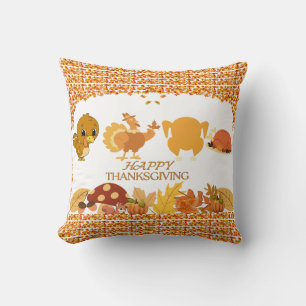Thanksgiving Throw Pillow - NEW 2024 DESIGN!!