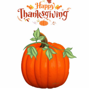 Thanksgiving throw pillow standing photo sculpture