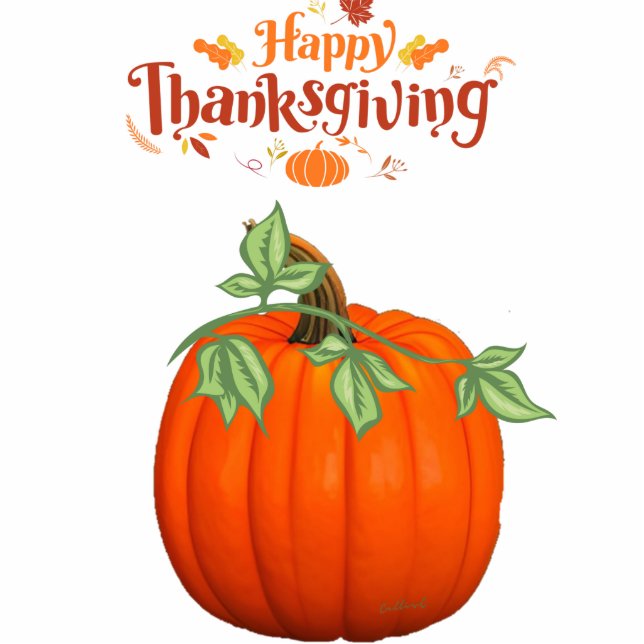 Thanksgiving  throw pillow standing photo sculpture (Front)