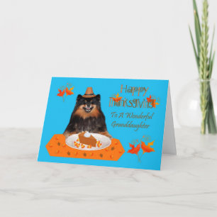 Thanksgiving To Granddaughter Greeting Card