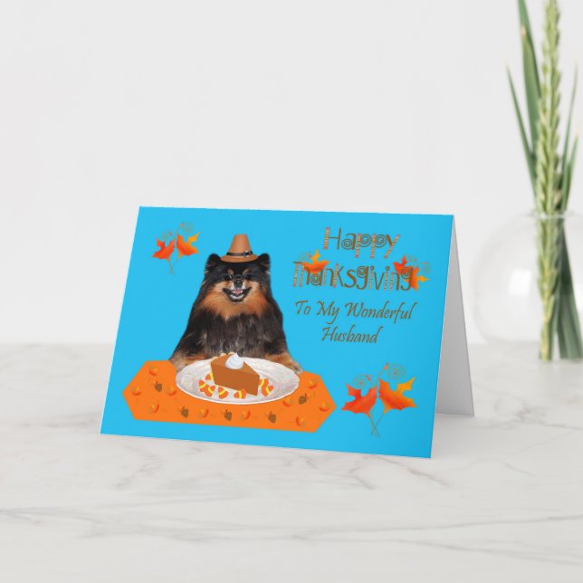 Thanksgiving To Husband greeting card (Front)