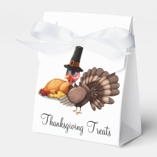 Thanksgiving Treat Boxes for Food or Gifts (Front Side)