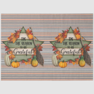 Thanksgiving Trendy Beautiful Autumn Collection Tissue Paper