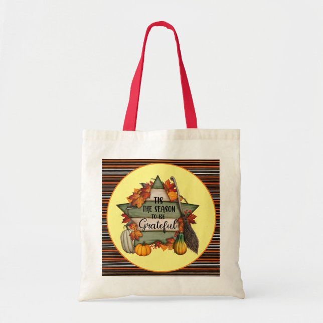 Thanksgiving Trendy Beautiful Autumn Collection Tote Bag (Front)