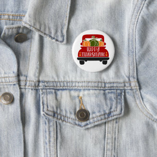 Thanksgiving Truck 6 Cm Round Badge