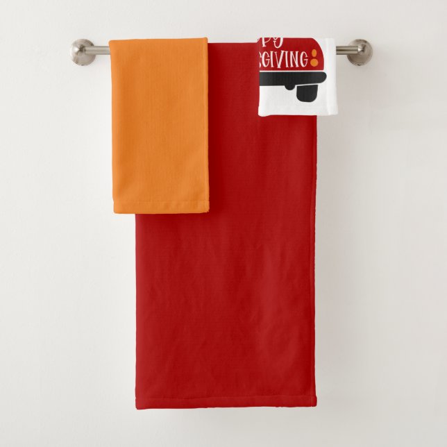 Thanksgiving Truck Bath Towel Set (Insitu)