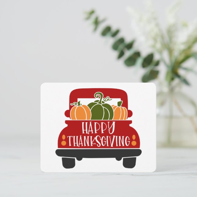 Thanksgiving Truck Card (Standing Front)