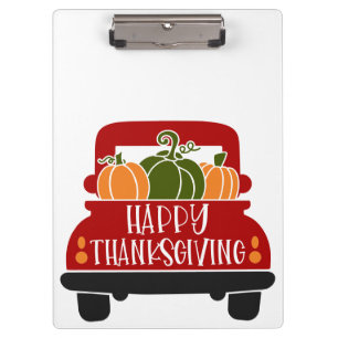 Thanksgiving Truck Clipboard