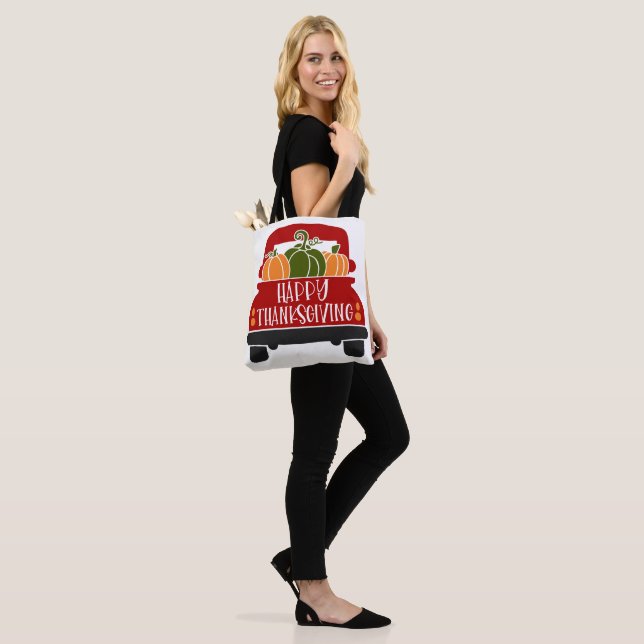 Thanksgiving Truck Tote Bag (On Model)