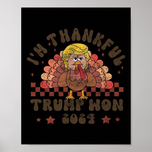Thanksgiving Trump Make Thanksgiving Great Again F Poster (Front)