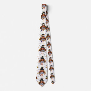 thanksgiving trump turkey mens necktie neck tie