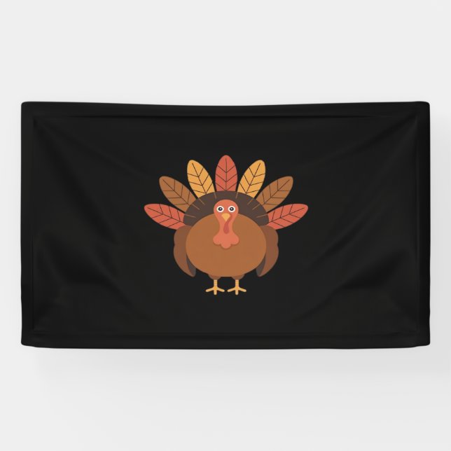 Thanksgiving Turkey – Autumn Holiday Classic Class Banner (Horizontal)