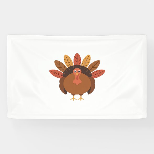 Thanksgiving Turkey – Autumn Holiday Classic Class Banner (Horizontal)
