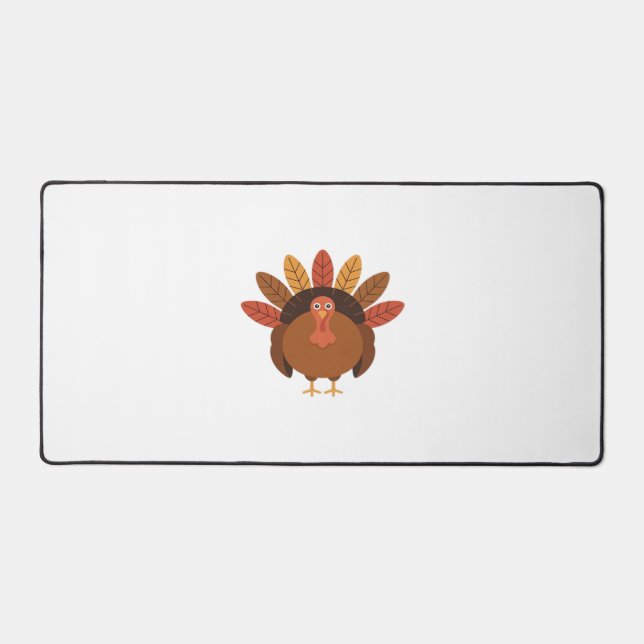 Thanksgiving Turkey – Autumn Holiday Classic Class Desk Mat (Front)