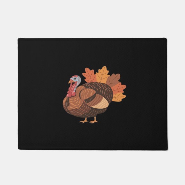 Thanksgiving Turkey – Autumn Holiday Classic Class Doormat (Front)
