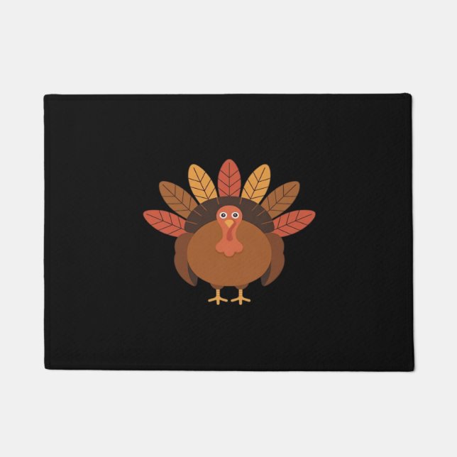 Thanksgiving Turkey – Autumn Holiday Classic Class Doormat (Front)