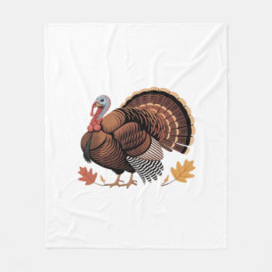 Thanksgiving Turkey – Autumn Holiday Classic Class Fleece Blanket