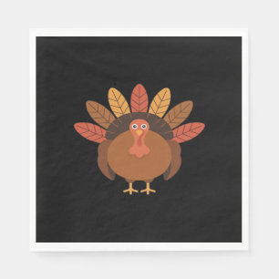 Thanksgiving Turkey – Autumn Holiday Classic Class Napkin