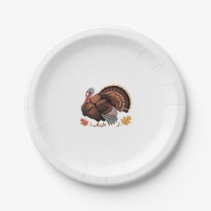 Thanksgiving Turkey – Autumn Holiday Classic Class Paper Plate