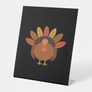 Thanksgiving Turkey – Autumn Holiday Classic Class Pedestal Sign